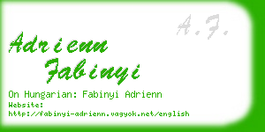 adrienn fabinyi business card